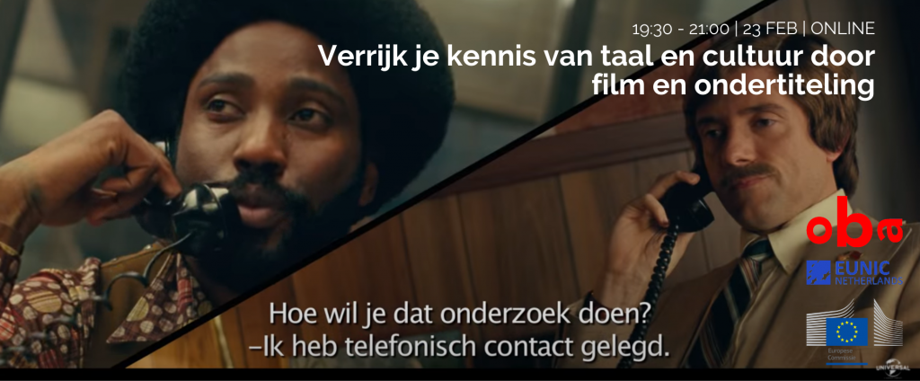 riem Resoneer revolutie Series of lectures on multilingualism: “Expand your knowledge of language  and culture through films and subtitling” – EUNIC Netherlands